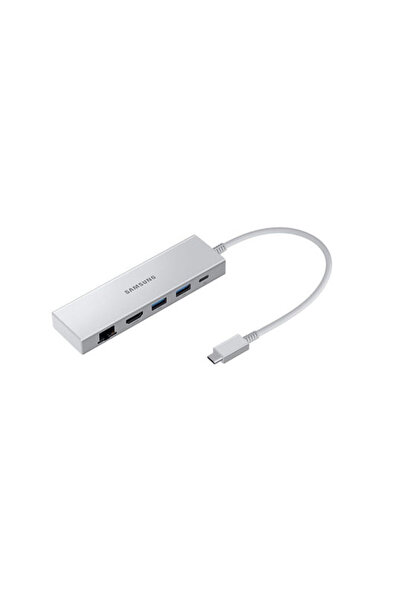Samsung Σταθμός σύνδεσης USB-C με HDMI 4K PD Ethernet Ασημί (EE-P5400USEGEU)