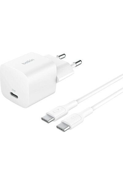 Belkin Φορτιστής με θύρα USB-C και καλώδιο USB-C σε USB-C, 25W Power Delivery...