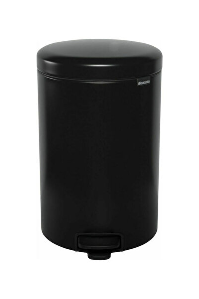 Brabantia Νιουάικον Κάδος Απορριμμάτων με Πεντάλ Μεταλλικός Μαύρο Ματ 20λτ