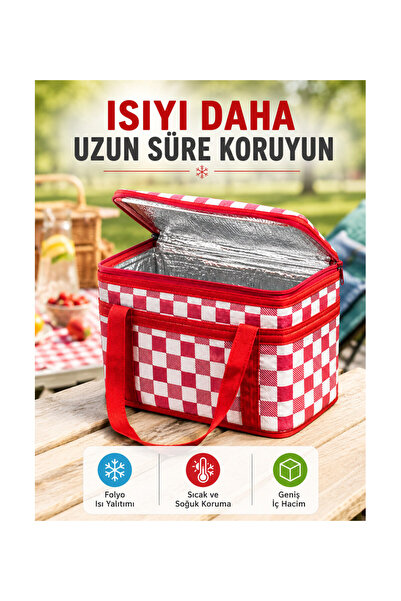 pınaxar Multi-Purpose Thermal Insulated Thermos Bag Suitable for Picnic, Camp...