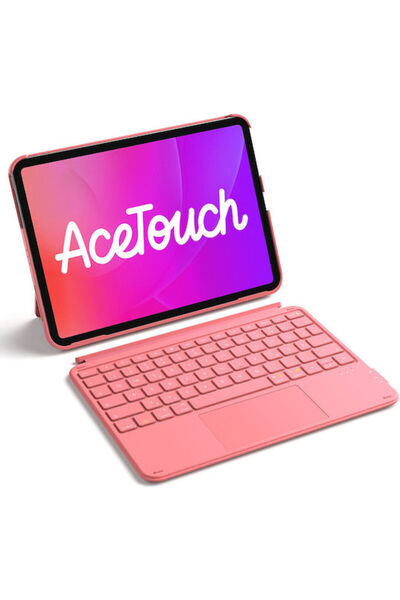 inateck KB04122 Αναδιπλούμενη Θήκη με Πληκτρολόγιο σε Γερμανικό Κόκκινο (iPad...