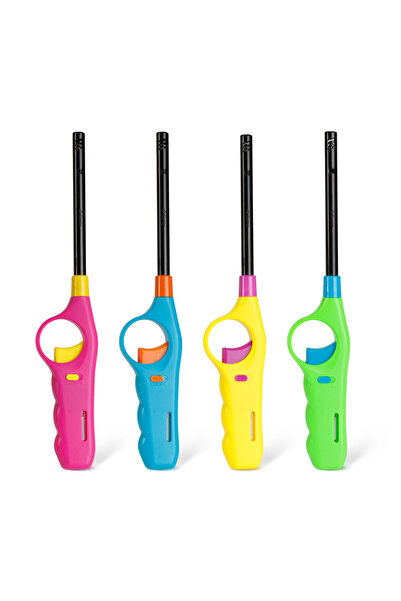 Alista Home Long gas lighter 27 cm, rechargeable, for stove and grill, safety...