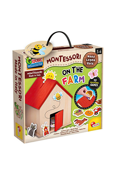 Lisciani Montessori Baby Wood Φάρμα - Ξύλινο Εκπαιδευτικό Σπιτάκι με Παιχνίδι...