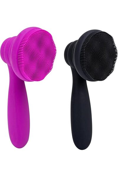 HZYH 2-Pack Silicone Facial Cleansing Brush – Manual Exfoliating Face Scrubbe...