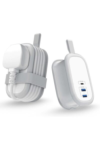 GENERAL شريط طاقة للسفر، سلك تمديد USB C، منفذ واحد و3 منافذ USB، 3250 واط 13...