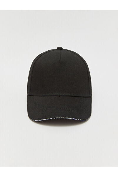 LC Waikiki Trendlucky Girls' Cap with Letter Embroidery and Contrast Color