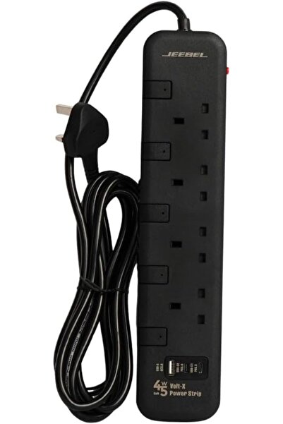 Jeebel Power Extension Socket, SASO Certified, 2990W | 45W Fast GaN Charging ...