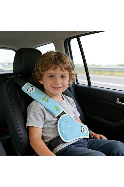 HQSLsund Kids Seat Belt Cover, 2-in-1 Shoulder & Belly Pad with Triangle Prot...