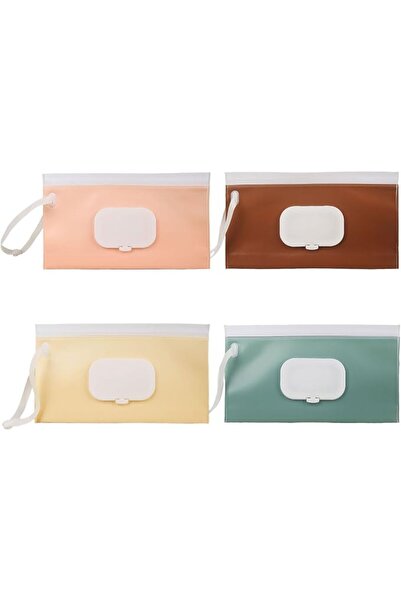 ALMEKAQUZ YelaJoy 4Pcs of Baby Wipes Dispenser, Reusable Nappy Wipe Holders, ...
