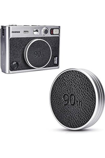 GENERAL Retro Leather Lens Cap for Fujifilm Insta Mini EVO: Aluminum Anti-Dus...