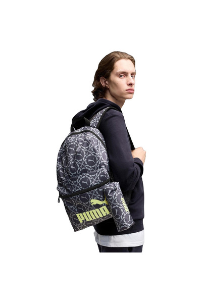 Puma Backpack Phase Aop Backpack Set Moody -s 20L, Gray, Unisex