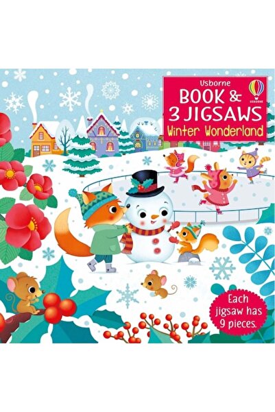 Usborne Book with 3 puzzles, Winter Wonderland, Usborne, 3+