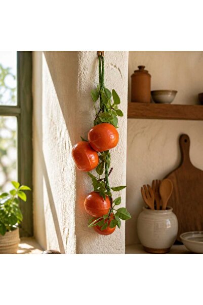 decotoys Decorative oranges on rope 2/set