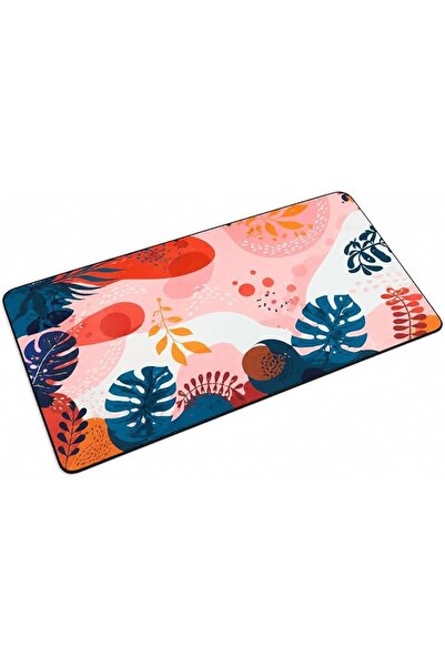 Generic Extended Gaming Mouse Pad XL, Tropical Floral Design, Anti-Slip Rubbe...