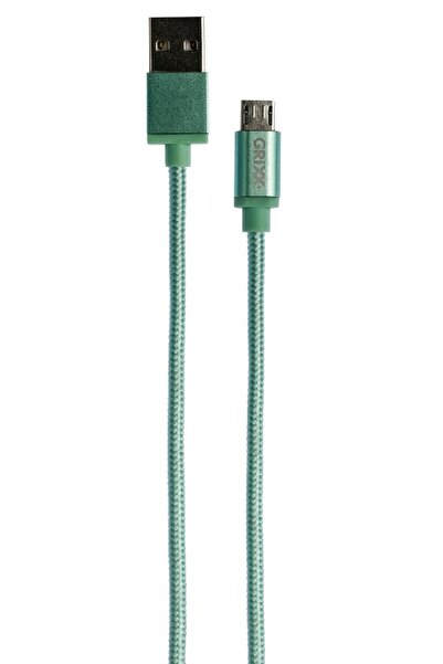 Grixx Cablu Date - Micro Usb To Usb, Impletit, Lungime 1M - Verde