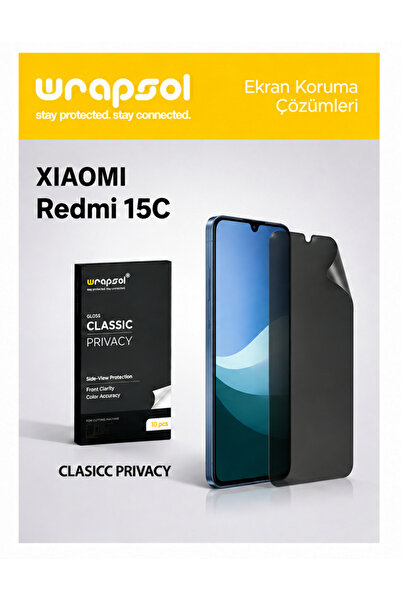 Xiaomi Redmi 15C Classic Privacy Gloss Ekran Koruyucu (0.16 mm)