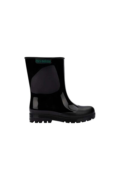 melisa baby Mini Melissa Welly Glitter Girls' Glitter Rain Boots Black