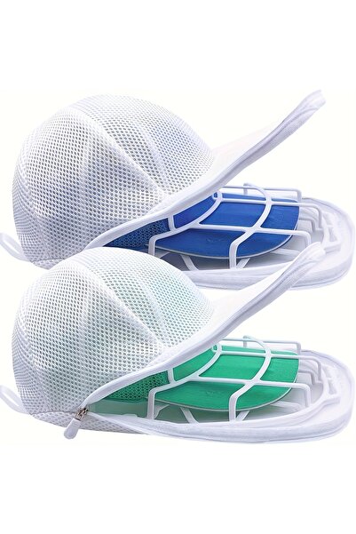 Choice WHITE Hat cleaning cage for washing machines, hat cleaner with mesh ba...