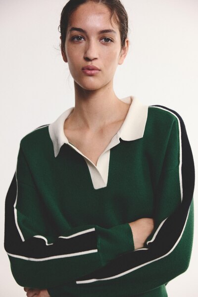 H&M Oversize Polo Üst