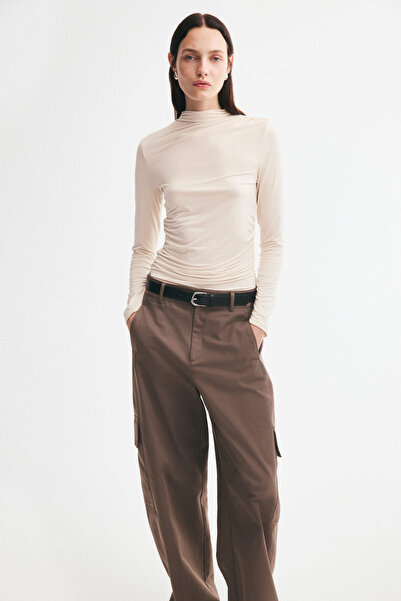 H&M Drapeli Modal Üst