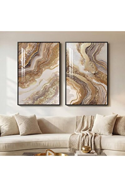 ALAYRA International Signtouch Neutral Geometric Set of 2 30x40 cm With Outer...