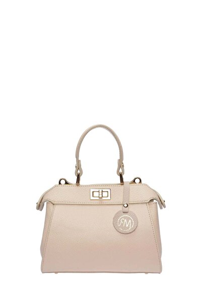 SimpleFind Roberta M Geanta piele -Amalie-Bej,Geanta de mana piele naturala, ...
