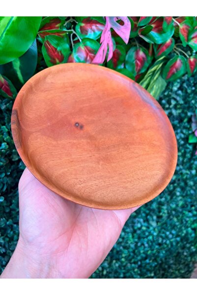 Ceviz Ağacı El Yapımı Ahşap Tabak – 19 cm
