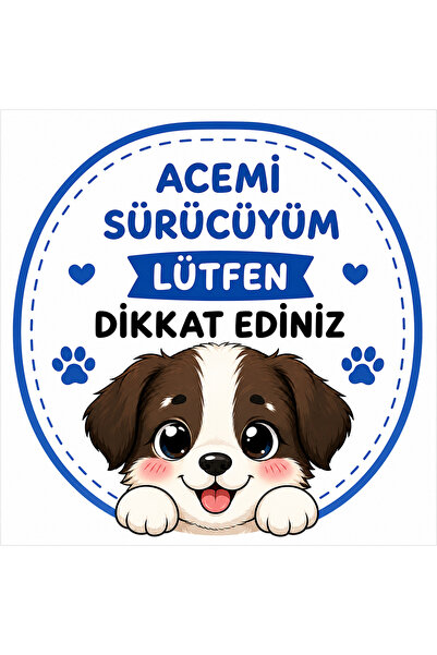 Genel Markalar Acemi Sürücüyüm Lütfen Dikkat Ediniz Sticker 18,3 cm | Sevimli...