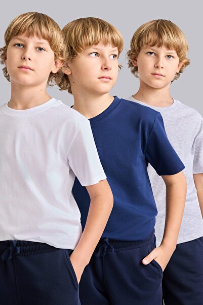 DeFacto Regular Fit Crew Neck Short Sleeve T-Shirt Boys I1516A826Au
