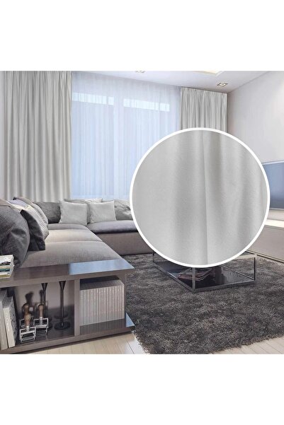 CasaRossaTextil Draperie French Velvet Gri Deschis | Set 2 Bucăți | CasaRossa...