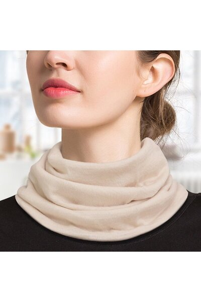 STARSTAR Women's wool headscarf light purple 32x19cm double-layer.