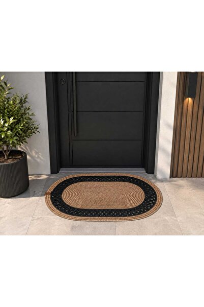 MTG JÜT TASARIM Patterned Jute Cord Rope Door Mat Bathroom Hallway Entrance C...