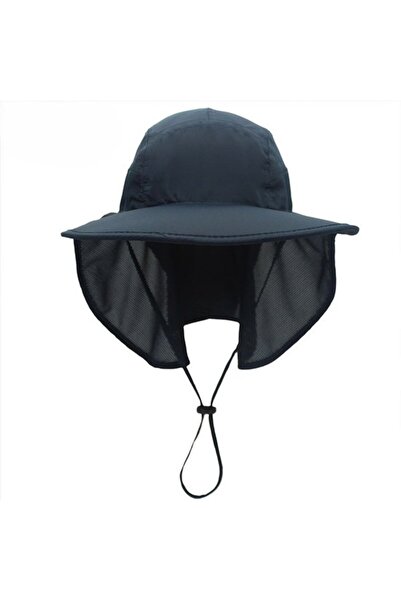 STARSTAR Outdoor sun hat dark military green UV neck shield.