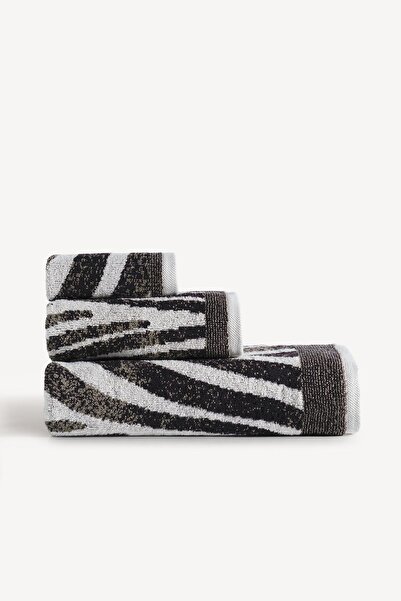 CEMETEKS Pluma Yarn Dyed 3-Piece Towel Set Stone