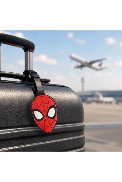 BAMI NETWORK Eticheta bagaj model Spiderman silicon 7x10cm calatorii