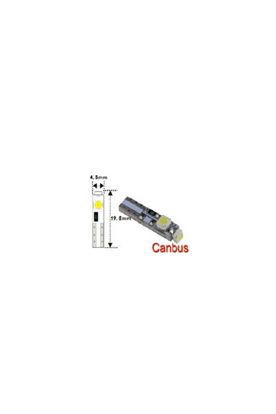 OEM Set Becuri LED Auto, Soclu T5, SMD 3528, 12V, Roșu
