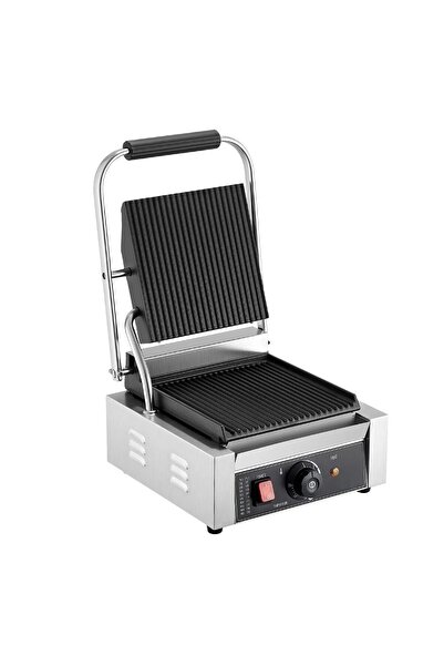 OMS Grill Panini, Profesional, suprafata de gatit Striata/Striata 22x23 cm, c...