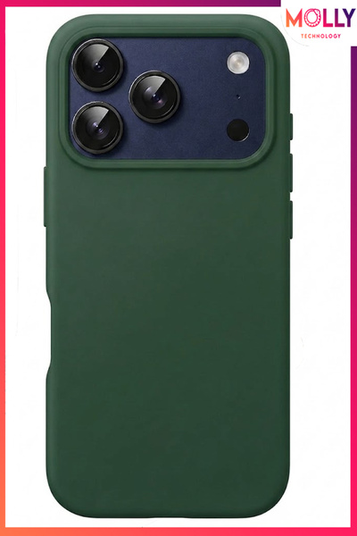 Molly iPhone 17 PRO İçin Kaktüs Liquid İçi Kadife Mat Silikon Kılıf