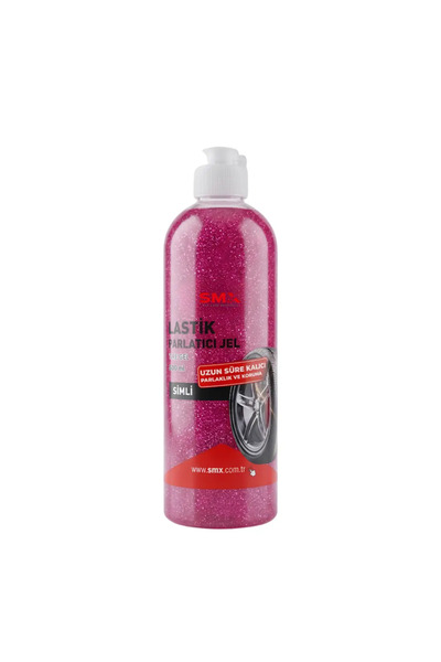 SMX Pembe Simli Jel Lastik Parlatıcı 500 Ml