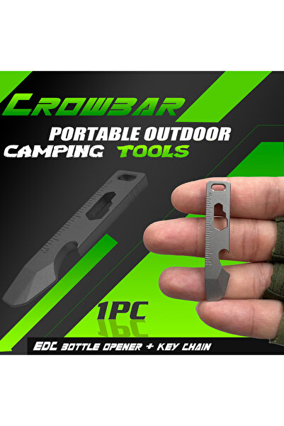 Choice1 C type Multi-functional mini TC4 Titanium Alloy Crowbar Bottle Opener...
