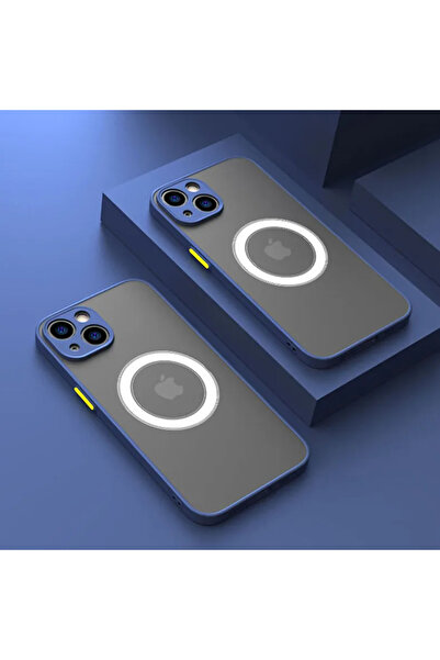 Choice iPhone 16 Blue Matte Magnetic Case For iPhone 15 16 17 Pro Max 11 12 1...