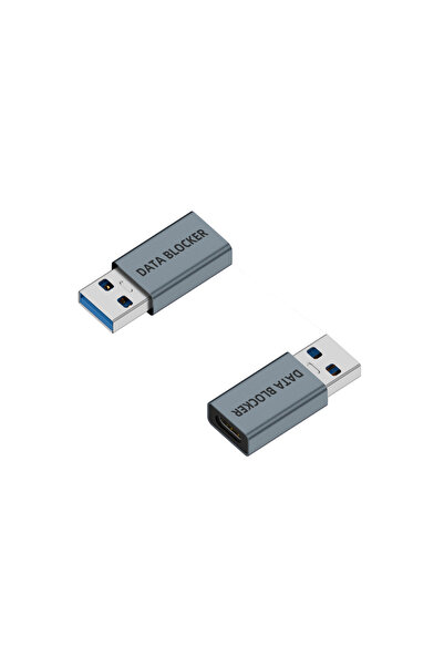 Choice4 Ag-Cm gray NNBILI USB Data Blocker Anti Hacking Charge Adapter USB A/...