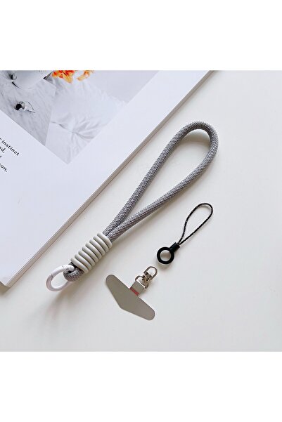 Choice3 Polyester / Nylon Silver / Gray 360° Rotating Mobile Phone Lanyard, W...