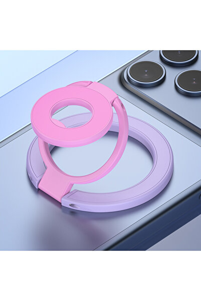 Choice4 purple-pink Magnetic Ring Grip Compatible with MagSafe Triple Fold Do...