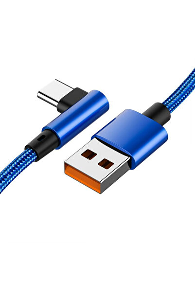 choice2 3m Blue NNBILI 66W USB C Cable 90 Degree Elbow 6A Type-C Fast Chargin...