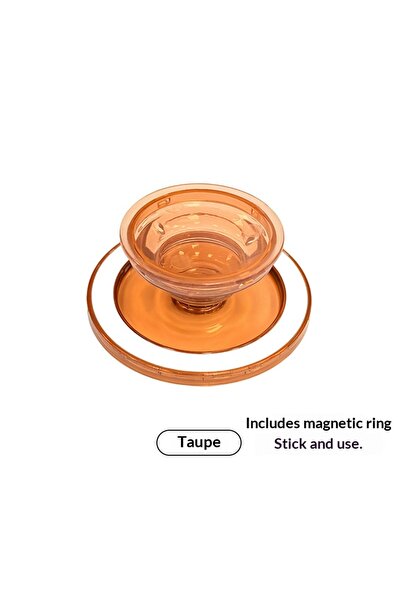 Choice1 Transparent brown Semi Transparent Magnetic Phone Holder Foldable Sta...