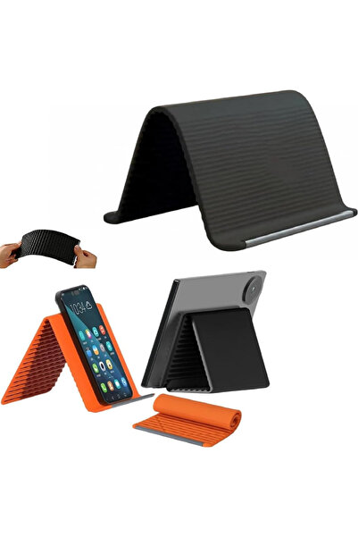 Choice black-1PC Portable Foldable Silicone Phone Holder, Flexible Silicone P...