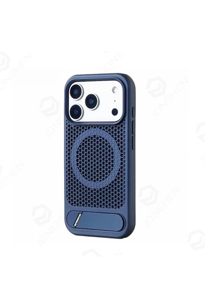 Choice52 iPhone17 Pro Max Blue Heat Dissipation Stand Magnetic Shockproof Bum...