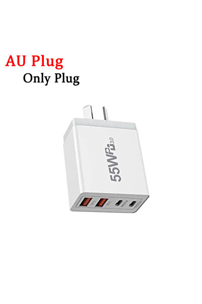 Choice 55W AU Plug 55w 65w AU Plug Fast USB Charger Type C Charger for Redmi ...
