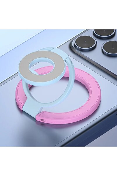 Choice5 B-Pink-Blue 360° Rotation Dual Magnetic Phone Holder for Magsafe Car ...